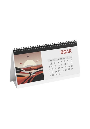 Çöl Temalı Poster Masaüstü Takvimi-2220
