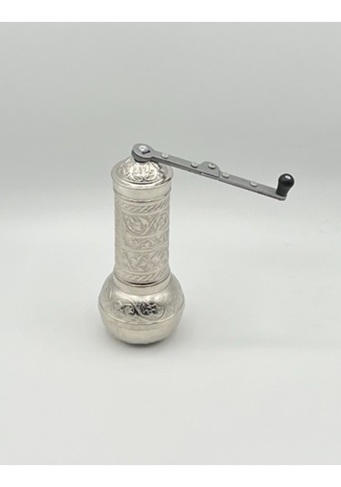 Kahve Öğütücü El Değirmeni Gümüş Renk Yeni Model