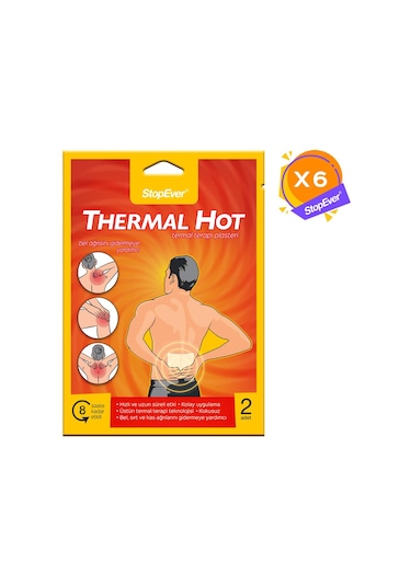 Stopever Thermal Hot Sıcak Terapi Flasteri - 6X2 Adet