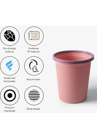 Tongxida Yaratıcı Klasör Çöp Kutusu Pembe Pembe