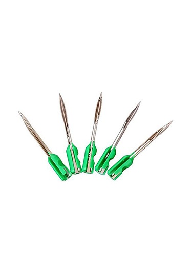 Yeşil Giysi Etiketleme Silahı Çelik İğneleri Bir Kutuda 5 Adet