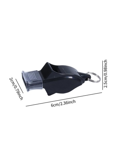 Homyl Spor Düdüğü Hafif Taşınabilir Boyun Askılı Hakemler Siyah