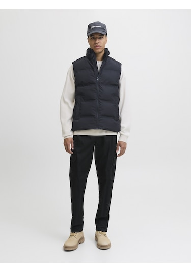 Jack & Jones Jack Jones Erkek Rahat Kargo Pantolon 12282874 Siyah