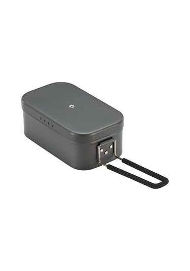 Kamp Öğle Yemeği Kutusu Katlanır Kolu Alüminyum Kamp Y25197gy-s S Gri