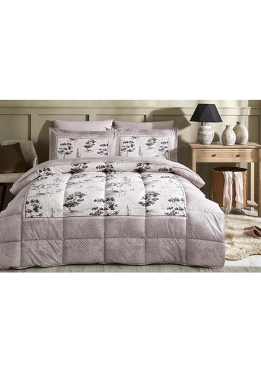 Özdilek Ranforce Çift Kişilik Uyku Seti-toile De Jouy Pudra Pudra