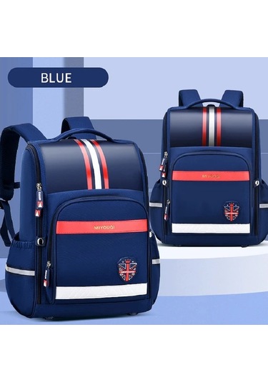Honeybeeshop Kraliyet Mavisi Hafif Omurga Koruyucu Gencler Sirt Cantasi Ayarlanabilir Askili Coklu Bolmeli Dayanikli Polyester Astarli Okul Kolej Seyahat Kraliyet Mavisi