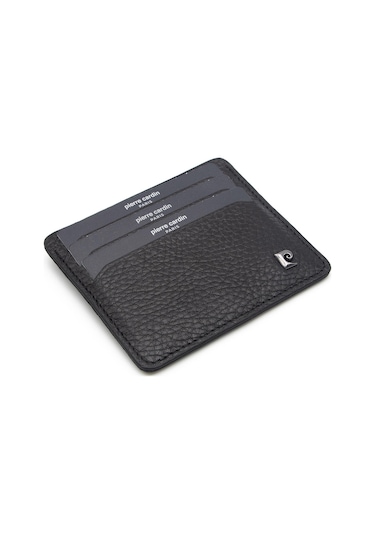 Pierre Cardin Siyah Floater Unisex Deri Kartlık 046a41 Siyah