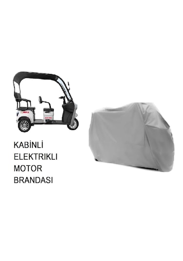 Arora Felix Pro Kabinli 3 Tekerlekli Su Geçirmez Motor Brandası