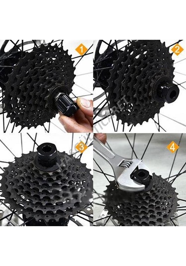 Hsgl Bisiklet Kısa Ruble Sökme Anahtarı Yc-121a Siyah