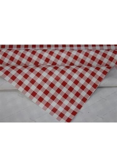 Elyaf Astarlı Silinebilir Muşamba Masa Örtüsü Minipötikare-kırmızı