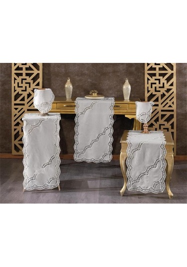 Rua Keten 5 Parça Salon Takımı Gri Gri