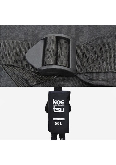 Suntek Şişme Kürek Tahtası Çantası Ayarlanabilir Askılar 80-litre Siyah