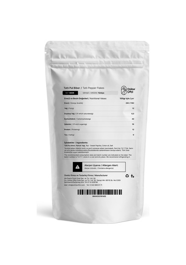 Online Çiftçi Tatlı Kırmızı İpek Pul Biber 80 G