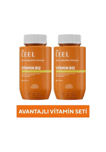 Vita Ceel Vitamin B12 Plus Takviye Edici Gıda 2 x 60 Tablet