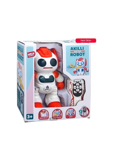 Programlanabilir Disk Atan Kırmızı Akıllı Robot