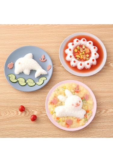 4pcs/set Tavşan Yunus Pirinç Suşi Diy Kalıbı Diğer