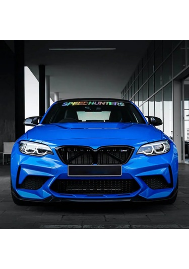 Mat Gümüş-50x5 Cm-çeşitli Boyutlarda Speed Hunters Grafik Araba Vinil Çıkartmalar Su Geçirmez Yarış Gövde Kamyon