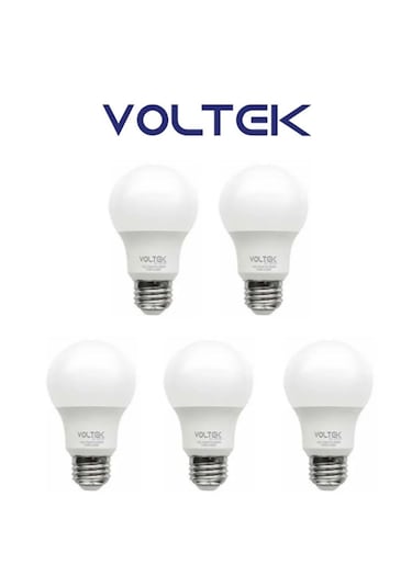 Voltek 9 Watt Led Ampul Beyaz Işık 5 Adet