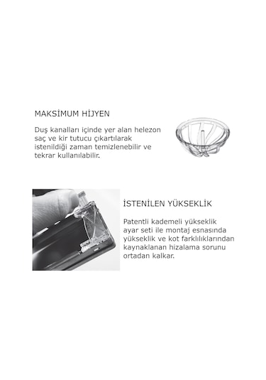 Evimetal - 100 Cm Duş Kanalı - Prodiline - 304 Kalite Paslanmaz