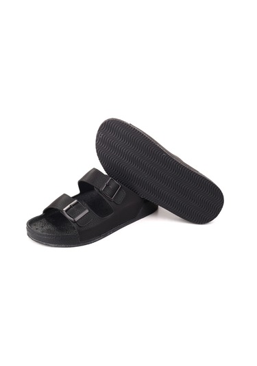 Pierre Cardin Pc-7408 Erkek Rahat Taban Tokalı Terlik Siyah
