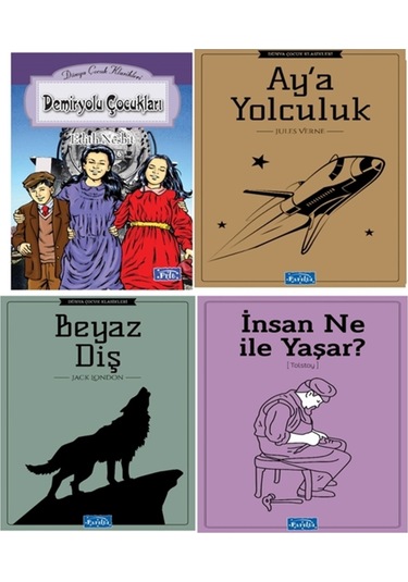 -hediyeli- Parıltı Beyaz Diş 4 Kitap Dünya Klasikleri Seti 4. Ve 5. Sınıf