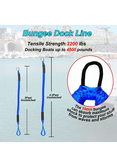 2 Adet 90 Cm Kancalı Esnek Bağlama Kayışı 816 Kg - Atv, Tekne, Pikap İçin