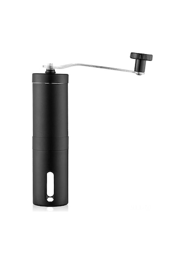 Skycity 304 Paslanmaz Çelik El Çarklı Kahve Değiştirici, Ayarlanabilir Fincan Testere, 40g Kapasite, Siyah, Evveya Seyahat İçin