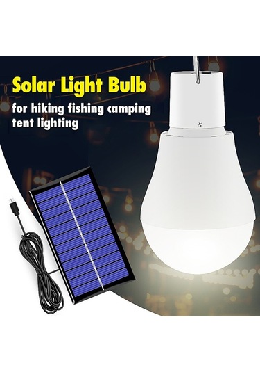 Besthome1 Gece Işıkı Güneş Enerjili Led Top Lampe - Çadır/açık Hava/acil Işık, Usb Şarjlı, Yerli