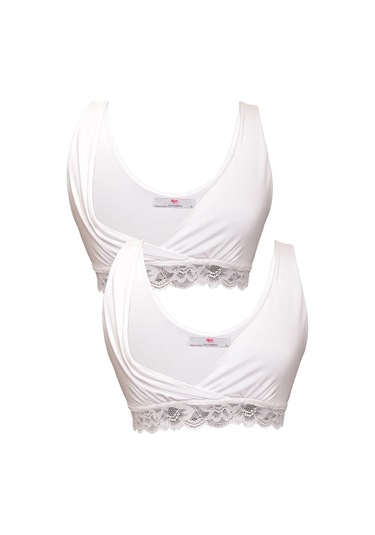 Luvmabelly Myra1862 1862 - Hamile Emzirme Sütyen Setli -beyaz-beyaz-beyaz - Beyaz