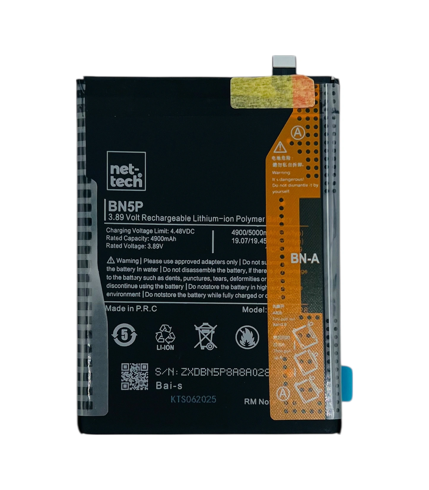 Teknonet Xiaomi Redmi Note 13 4g Uyumlu Nettech Bn5p 5000 Mah Batarya - Siyah