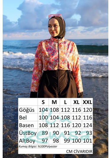 Tam Kapalı Tesettür Mayo Hale R2501 Hale01