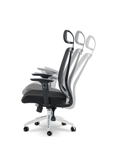 Ofiscombin Ofis Büro Sırt Ayarlanabilir Döner Tekerlekli Öğrenci Ders Çalışma Koltuğu Siyah Allegrac100