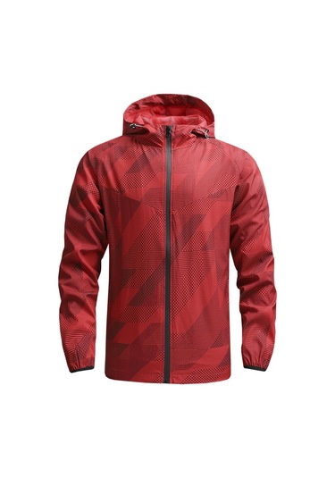 İlkbahar Ve Sonbahar Dağcılık Ceket İnce Spor Ceket Kırmızı