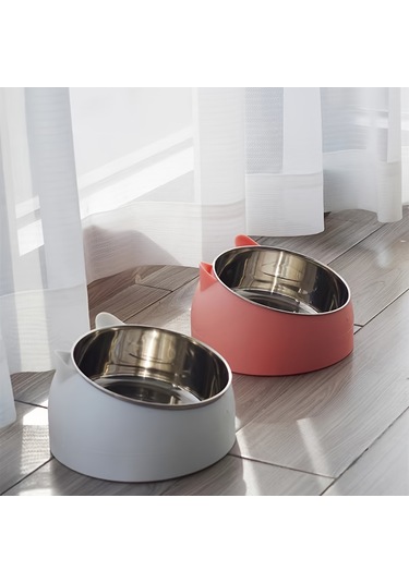 Kedi Köpek Mama Kabı Çelik Evcil Hayvan Mama Kabı İçme Suyu Kabı