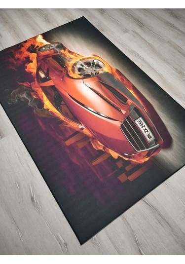 Foto Baskılı Halı Artist Halı Ateş 120X180 Cm Çok Renkli