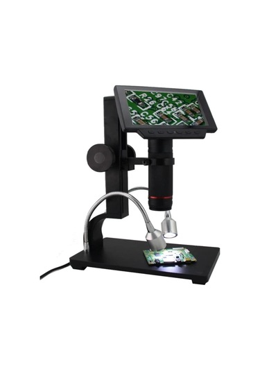 Dijital 12mp Hd/av Mikroskop Uzun Ayaklı Usb Kumandalı Endüstriyel 5 İnc Ekran Pcb Tamir Lehimleme Mikroskop