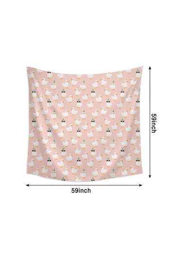 Noel Desenli 59x59 İnç Kare Duvar Halısı, Oturma Odası, Yatak Odası Ve Genç Odası İçin-a178