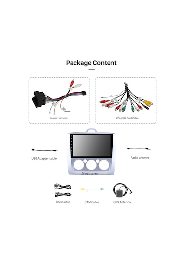 Ford Focus 2 Manuel 1999-2008 Multimedya Navigasyon Usb Kamera Carplayer