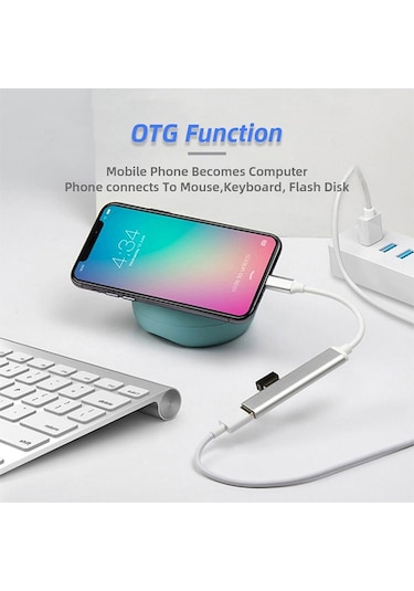 Batcell 4 Port Type-C USB Çoğaltıcı USB Hub OTG USB Çoklayıcı Type c 3.0