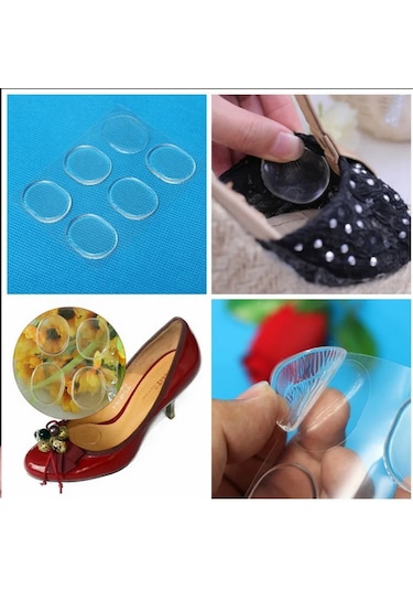 6 Adet Silikon Jel Ayakkabı Vurma Önleyici Topuk Vurma Önleyici P