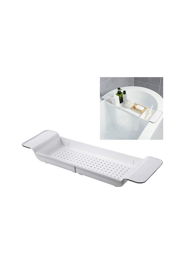 Sones Geri Çekilebilir Drenaj Küvet Rafı Banyo Plastik Küvet Rafı Küvet Duş Depolama Rafı Diğer