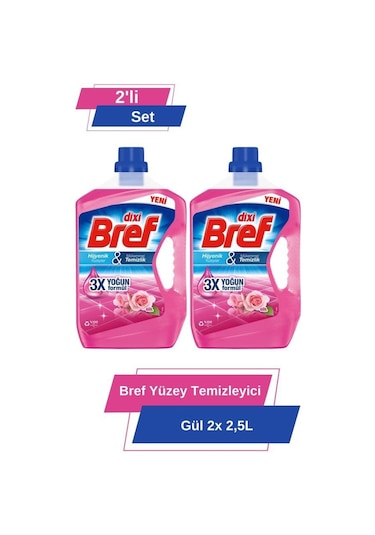 Bref Yüzey Temizleyici Gül 2x 2.5l 2'li Set set-hnkdtj-5277-6230