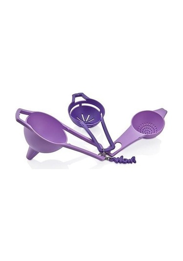 9026103271759drvs1 - Buffer Pratik Yumurta Süzgeci Mini Süzgeç Huni Seti Hepsi Bir Arada Çok Renkli