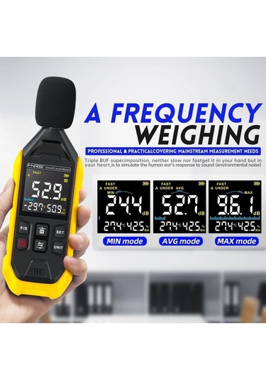 Novahub Fdm01 Profesyonel Dijital Ses Ölçme Aleti - Hassasiyetli Desibel Metre