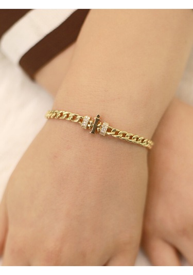 İ Harfi Gurmet Bileklik Altın