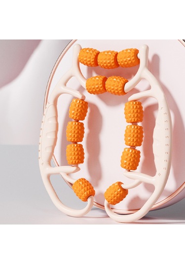 Suntek Taşınabilir 13 Tekerlekli Bacak Masaj Silindiri Turuncu Turuncu