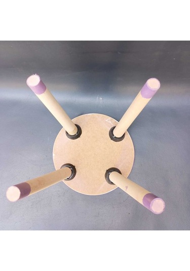 Na Neşeli Ahşap Mor Ahşap Çocuk Taburesi.çocuk Sandalyesi.çalışma Masası Taburesi.renkli Tabure.çocuk Odası Mor