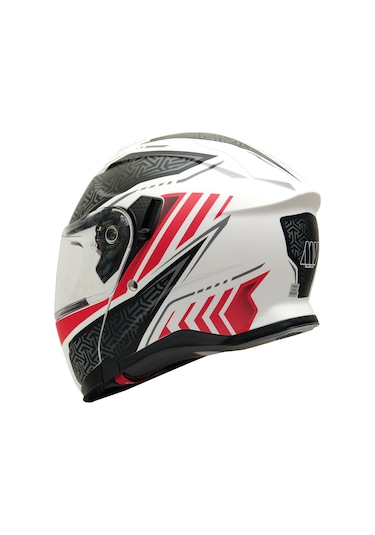 My Helmets Mks002-wrb Güneş Vizörlü Şeffaf Çene Açılır Motosiklet Kaskı
