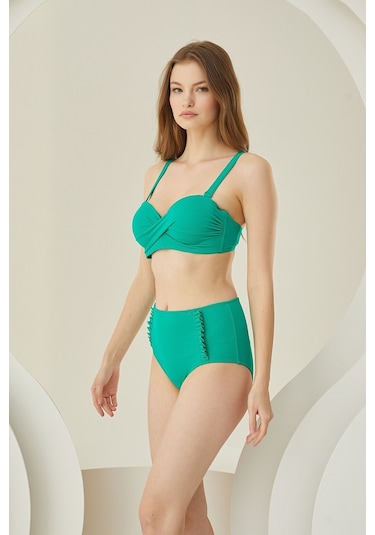 Loya Kadın Yeşil Beauty From Straplez Tek Üst Bikini