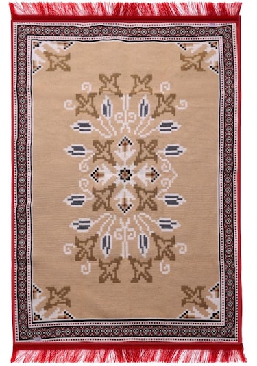 Bigghome Çift Taraflı Kilim, Makinede Yıkanabilir, Modern Desenli, 80 150 Cm, Sa25py
